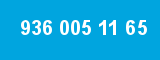 936 005 11 65